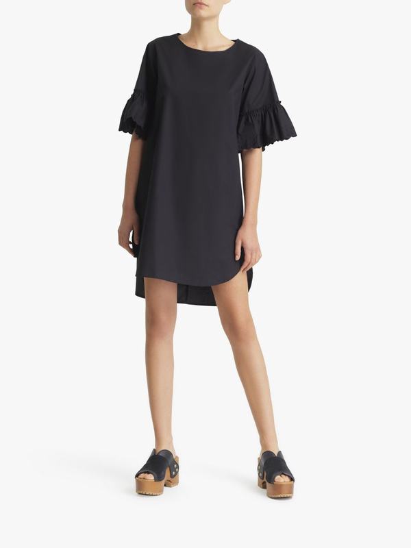 Chloé Vestidos Mujer Ropa Negras 100% Algodón ZTAR23860